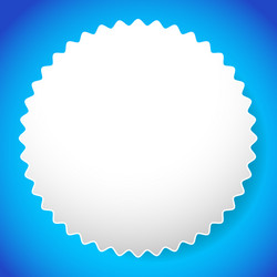 Starburst shaped badge button shape vector