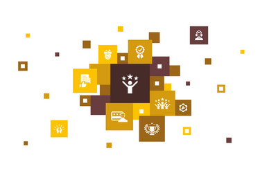 2customer loyalty infographic 10 steps pixel vector image