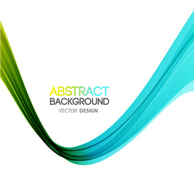 abstract curved lines background template vector image