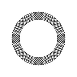 circular fractal design element vector image