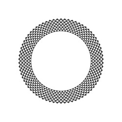 circular fractal design element vector