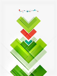 clean colorful unusual geometric pattern design vector image