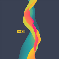 colorful abstract background dynamic effect vector image