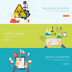 Doctor flat set Royalty Free Vector Image - VectorStock