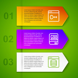 set line software books about programming vector image