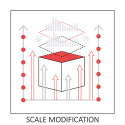 3D Scale Modeling & Modification vector image