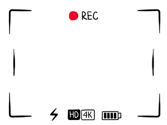 Camera Viewfinder Frame vector image