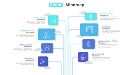 Modern infographic template vector