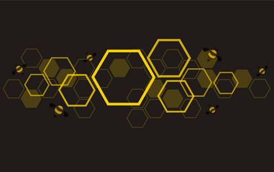shape hexagon concept design abstract vector image