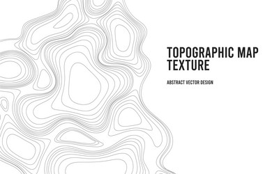 topographic map background with copy space vector image
