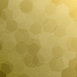 abstract yellow background with hexagons vector image