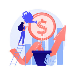 Capital investment concept metaphor vector