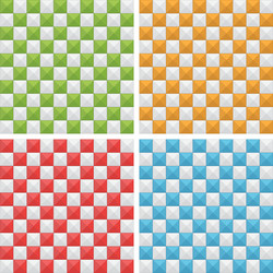 Geometric Check Pattern Collection vector image