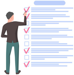 month scheduling to do list time management vector image