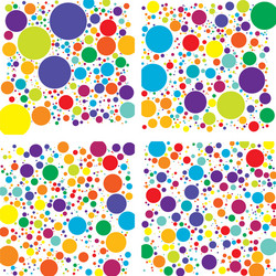 colorful random dots circles dotted element vector image