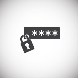 password related icon on background for graphic vector image