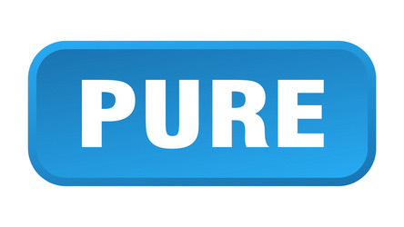 pure button square 3d push vector image