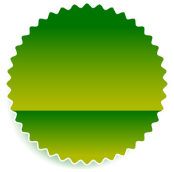 starburst shaped badge button shape vector image