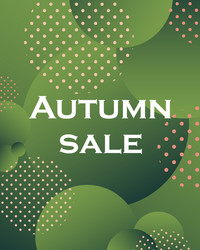 unique autumn geometric background with gradient vector image