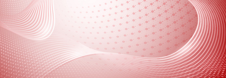 abstract background of halftone dots and curved vector image