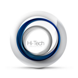 Digital techno sphere web banner button or icon vector