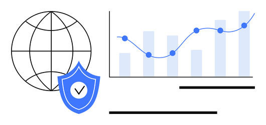 global data security with graph analytics vector image