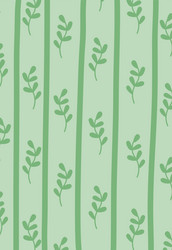 leafy pattern with vertical stripes background vector image