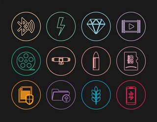 set line smartphone with micro sd memory card vector image