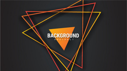 Black Abstract Background with Triangles vector image