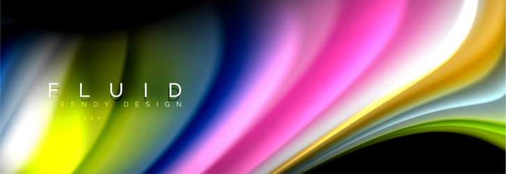 fluid wave line background or pattern geometric vector image