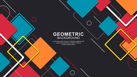 geometric shape background with modern design vector image