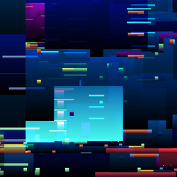 abstract glitch background with colorful pixel vector image