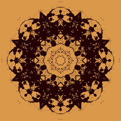 print based on rorschach inkblot test abstract vector image