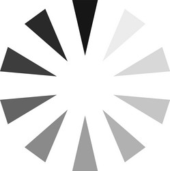 rotating triangles in a circle create loading vector image
