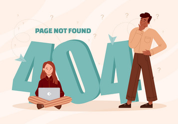 website error 404 concept vector image