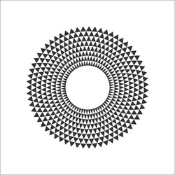 circular fractal design element vector image