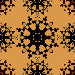 seamless pattern based on rorschach inkblot test vector