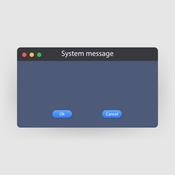system error icon failure pc interface vector image
