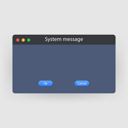 System error icon failure pc interface vector