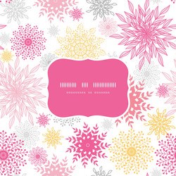 abstract floral vignettes frame seamless pattern vector image