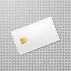 Blank chip card empty for editing in 3d vector