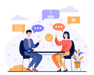talk conversation and speaking dialogue concept vector image