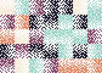 abstract pattern collage with digital graphics vector image