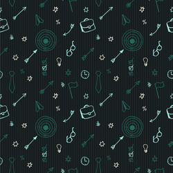 Boss day seamless pattern vector