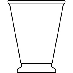 julep cup icon cocktail glass name related vector