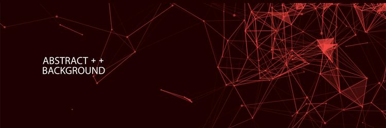 abstract polygonal science background vector image