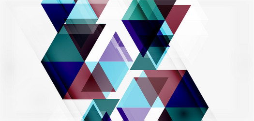 geometric abstract background mosaic triangle vector image