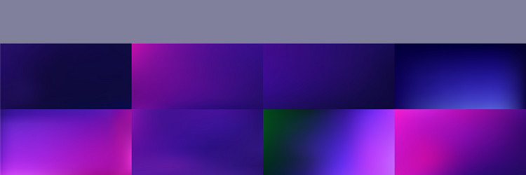 Set smooth abstract colorful mesh backgrounds vector