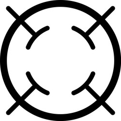 sniper scope targeting concept emphasizing vector image