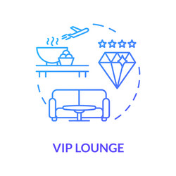 Vip departure lounge concept icon luxury class vector